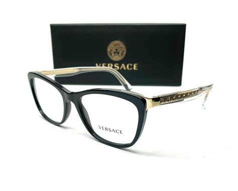 Versace™ VE3255 GB1 54 Black Eyeglasses 